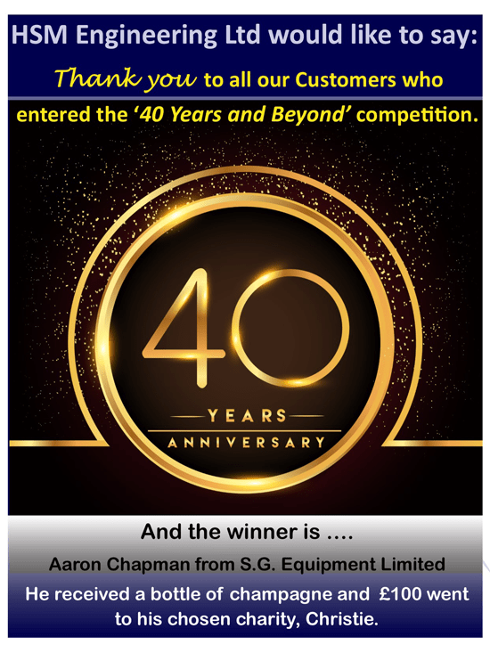 40 years of trading - HSM Engineering Ltd celebrates